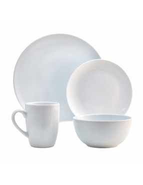 Vajilla cerrada Nuvó de porcelana para 4 personas
