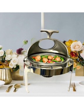 Chafer bufetera de acero inoxidable Royal Haus 1 compartimento
