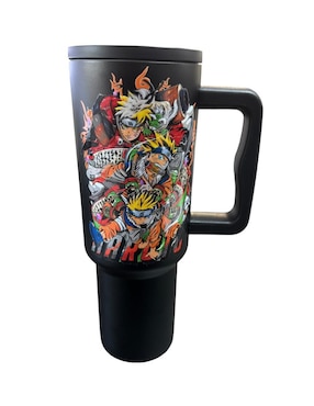 Termo Luxo Mx de acero inoxidable naruto con tapa rosca