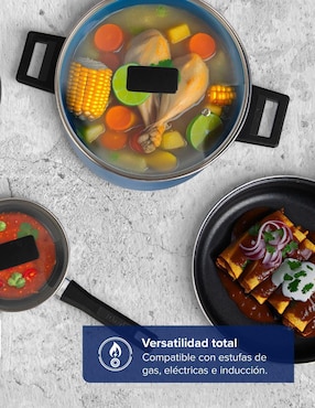 Batería de cocina Cinsa Duramax de acero vitrificado antiadherente sin PFOA 20 piezas