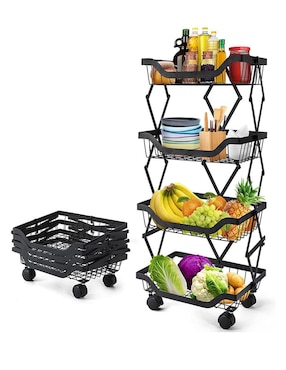 Frutero Durex 4 niveles plegable de acero