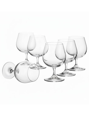 Set de copas para coñac Bohemia Sylvia de vidrio 6 piezas