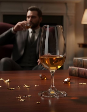 Set de copas para licor Bohemia Colibri de vidrio 6 piezas