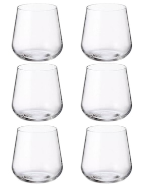 Set de vasos dof Bohemia Ardea de vidrio con 6 piezas