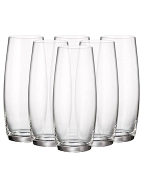 Set de vasos highball Bohemia Pavo de vidrio con 6 piezas