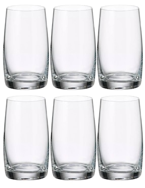 Set de vasos highball Bohemia Pavo de vidrio con 6 piezas