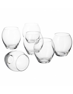 Set de vasos dof Bohemia Carduelis de vidrio con 6 piezas