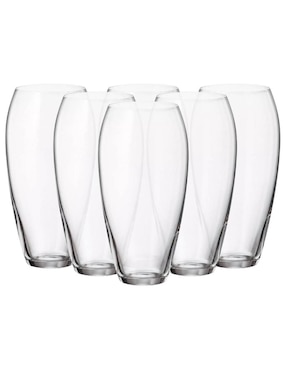 Set de vasos highball Bohemia Carduelis de vidrio con 6 piezas