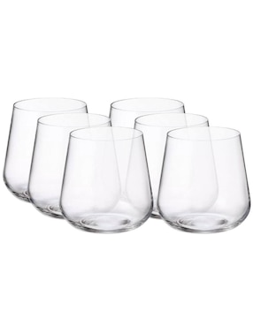Set de vasos tequileros Bohemia Ardea de vidrio con 6 piezas