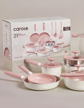 Batería de cocina Carote de cerámica antiadherente sin PFOA 21 piezas
