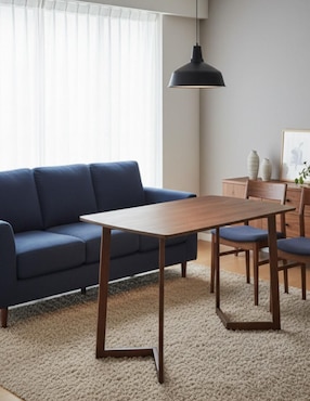 Mesa de comedor armable Nogal Ideen