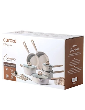 Batería de cocina Carote de cerámica antiadherente sin PFOA 13 piezas