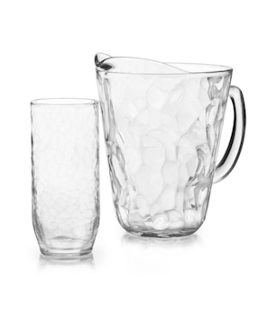 Set jarra con vasos para agua Libbey alaska de vidrio con 5 piezas