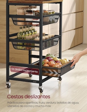 Carro de servicio cocina Songmics home derry MDF