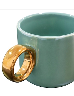 Taza clásica Ideen menta dorada