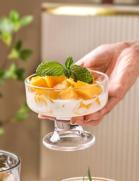 Set de copas para helado Cristar de vidrio 6 piezas