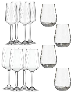 Set de copas Stovmex lombardia de vidrio 12 piezas