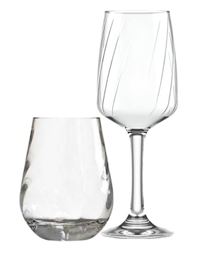 Set de copas Stovmex lombardia de vidrio 12 piezas