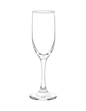Set de copas flauta Cristar rioja de vidrio 6 piezas
