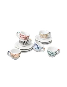 Set de tazas espresso Ancap Evolution 12 piezas