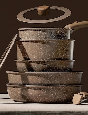 Batería de cocina Carote de aluminio antiadherente sin PFOA 17 piezas