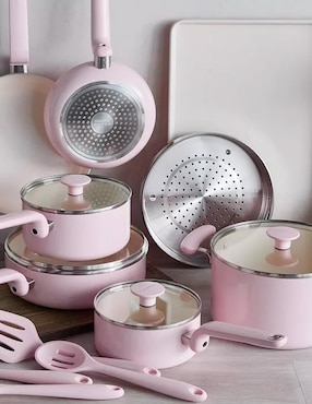 Batería de cocina Greenpan de cerámica antiadherente sin PFOA 10 piezas