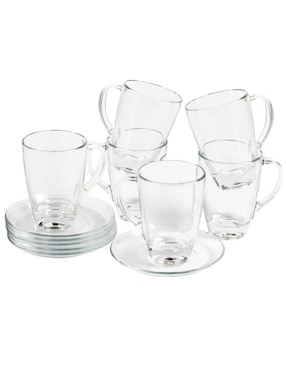 Taza americana Cristar Pergamino 12 piezas