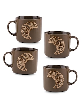 Set de tazas clásicas Chefmaker John Nada 4 piezas