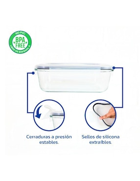Set contenedor Styrka de vidrio 6 piezas
