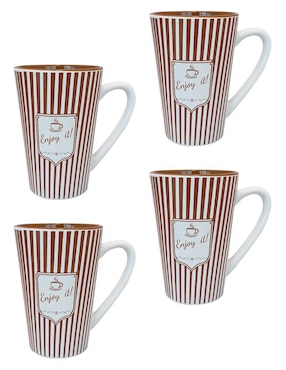 Set de tazas clásicas Chefmaker 4 piezas