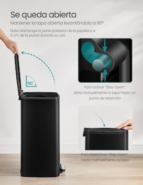 Bote de basura Songmics Home Punkool