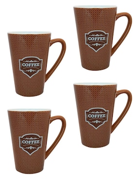 Set de tazas clásicas Chefmaker John Nada 4 piezas