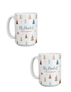 Set de tazas navideñas clásicas Tink 2 piezas