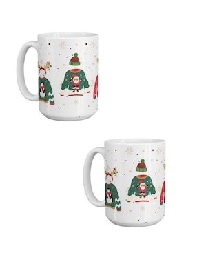 Set de tazas navideñas clásicas Tink 2 piezas