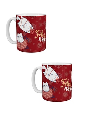 Set de tazas navideñas clásica Tink 2 piezas