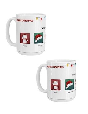 Set de tazas navideñas clásica Tink 2 piezas