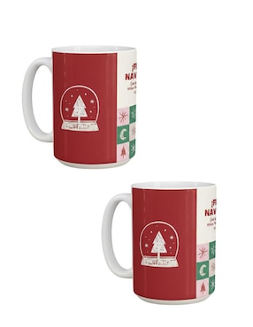 Set de tazas navideñas clásica Tink 2 piezas