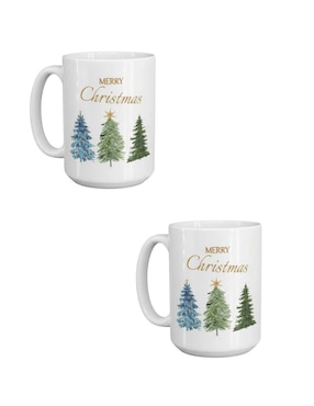 Set de tazas navideñas clásicas Tink 2 piezas