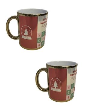 Set de tazas navideñas clásicas Tink 2 piezas