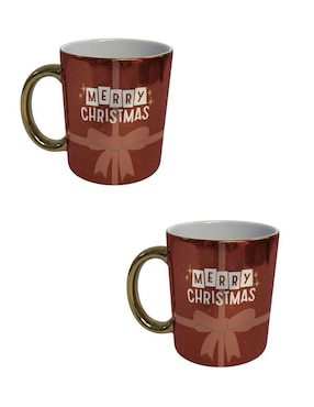 Set de tazas navideñas clásicas Tink 2 piezas