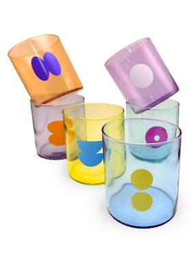 Set de vasos para agua Cristar Rio toy de vidrio con 6 piezas