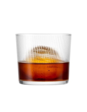 Set de vasos cortos Borgonovo Some lines de vidrio con 6 piezas