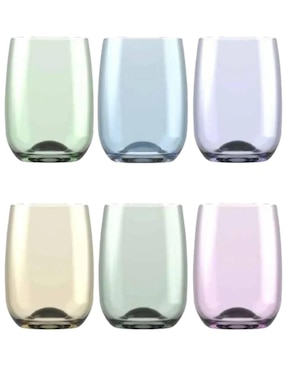 Set de vasos para agua Cristar Toy de vidrio con 6 piezas