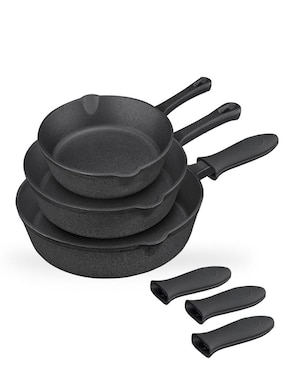 Set de sartenes Zanetti de hierro fundido 6 piezas