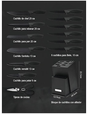 Set de cuchillos Lab.G 14 piezas
