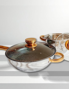 Batería de cocina Rd Royal Cook de acero inoxidable 12 piezas