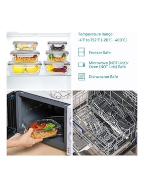 Set contenedores EasyWare 8 piezas