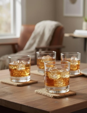 Set de vasos para whisky Cristar Malaga de vidrio con 6 piezas