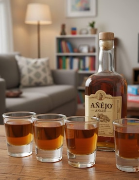 Set de vasos tequilero Cristar de vidrio con 6 piezas