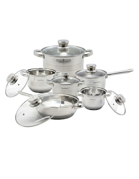 Batería de cocina Royal Haus de acero inoxidable 12 piezas